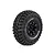 Louise 2.2" CR Griffin Tyres on Black 8 Spoke Rims - Glued Wheels 2Pcs L-T3235VB
