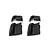 Two sets of black Reefs RC XP upper and lower spool covers arranged on a white background.