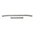 Two polished metal steering linkage rods for an RC vehicle, one long and curved, one short and straight, both with threaded ends.