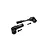 Two black Reefs RC 56mm aluminium CVD driveshafts with included set screws on a white background.