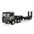 HuiNa 1318 RC Semi Truck Electric 4WD 1/24 Scale RTR with Flatbed Trailer - Silver 1318