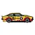 Side profile of a yellow and red Scalextric 1/32 scale Holden A9X Torana slot car, race number 19, featuring various sponsor decals.