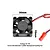 A black 30x10mm RC cooling fan with red and black wires and a red JST connector, shown against a white background with dimension labels.
