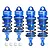 GPM Aluminium 78mm Front & 88mm Rear Adjustable Shocks 4Pcs - Blue MAL07888FR-B-BK
