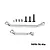 GPM Racing silver aluminium drag link set for RC cars, including two metal links, screws, and ball ends on a white background.