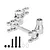 GPM Aluminium Steering Bell Crank/Drag Link Assembly w/ Servo Saver - Silver TXMS048N-S