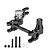 GPM Aluminium Steering Bell Crank/Drag Link Assembly w/ Servo Saver - Black TXMS048N-BK