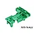 GPM Aluminium Rear Upper Bulkhead - Green XRT013-G
