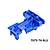 GPM Aluminium Rear Upper Bulkhead - Blue XRT013-B