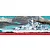 Box art for the Airfix 1/600 scale Scharnhorst battleship model kit, featuring an illustration of the ship at sea under a stormy sky.