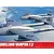 Box art for Airfix 1/48 De Havilland Vampire F.3 model kit featuring a formation of silver jet aircraft flying over a landscape.