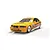 A 1/32 scale Scalextric slot car model of the yellow 1995 BMW E36 320i driven by Tony Longhurst, featuring Benson & Hedges racing livery.