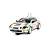 Scalextric 1/32 scale Toyota Celica GT-Four rally slot car in white, green, and red Castrol livery on a track.