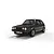 A black Scalextric 1/32 scale Volkswagen Golf MK1 GTI slot car on a white background.