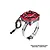 GPM Aluminium 28-42mm Adjustable Mount with 40x40mm Cooling Fan - Red GPM2144FAN-R