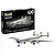 A Revell 1/144 scale Lockheed L-1049G Super Constellation model kit box and a fully assembled and painted model aircraft in Lufthansa livery.