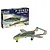 A Revell 1/72 scale Focke-Wulf Flitzer model kit box next to a fully assembled and painted model of the aircraft.
