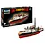 A Revell 1/87 scale plastic model kit of The Firefighter harbor fire boat, showing the assembled model and its product packaging box.