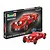 Revell 1/32 scale Aston Martin Ulster plastic model kit box and a fully assembled red model car on a white background.