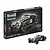 Revell 1/32 scale Jaguar SS 100 plastic model kit box and a fully assembled black model car on a white background.