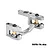 A silver GPM Racing aluminium steering bell crank and drag link assembly for RC cars, featuring 7075-T6 aluminium construction.