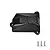 A black GPM Racing aluminium receiver cover for an RC car, shown with three included mounting screws on a white background.