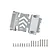 GPM Silver Aluminium Centre Gear Box Skid Plate SCX3038B-S