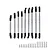 GPM Stainless Steel Adjustable Turnbuckles & Linkages 9Pcs w/ Hardware SCX3160S-OC-BEBK