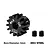 GPM High Carbon Steel 12T 1Mod Pinion Gear SCX6012TS-BK
