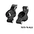 GPM Black Aluminium Rear Hubs 2Pcs TXMS022N-BK