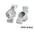 GPM Silver Aluminium Rear Hubs 2Pcs TXMS022N-S