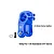 GPM Blue Aluminium 25T Servo Horn TXMS024/SH-B