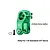 GPM Green Aluminium 25T Servo Horn TXMS024/SH-G