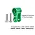 GPM Green Aluminium 25T Servo Horn TXMS025T-G