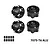 GPM Aluminium 17mm Serrated Wheel Nuts 4Pcs - Black XRT005-BK