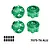 GPM Aluminium 17mm Serrated Wheel Nuts 4Pcs - Green XRT005-G