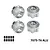 GPM Aluminium 17mm Serrated Wheel Nuts 4Pcs - Silver XRT005-S