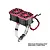GPM Aluminium 56-70mm Adjustable Mount with Dual 40x28mm Cooling Fans - Red GPM5276FANB2-R