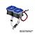 GPM Aluminium 56-70mm Adjustable Mount with Dual 40x28mm Cooling Fans - Blue GPM5276FANB2-B