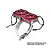 GPM Aluminium 56-70mm Adjustable Mount with Dual 40x40mm Cooling Fans - Red GPM5276FANV2-R