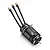 Hobbywing Seaking 4082 brushless motor for RC boats with water cooling jacket and three bullet connectors.