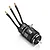 Hobbywing Seaking V2 3674SL 1900Kv brushless motor for RC boats with water cooling jacket and three bullet connectors.