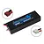 Reedy WolfPack 7.4V 5400mAh 2S LiPo battery in a black hard case with T-style and balance connectors shown in circular insets.