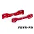 Traxxas Aluminium Rear Tie Bars 2Pcs - Red 9630R
