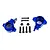 Traxxas Aluminium Steering Hubs 2Pcs - Blue 9635X