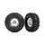 Traxxas 1.0" MT Baja Pro XS Tyres on Chrome Rims - Glued Wheels 2Pcs 9873
