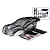 Traxxas 1/10 Rustler 4X4 ProGraphix Body Shell with Mounts - Clear/Black 6740L