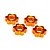Traxxas Aluminium 24mm Wheel Hexes 4Pcs - Orange 7756-ORNG