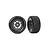 Traxxas 1/10 Front Hoosier Tyres on Grey Dirt Oval Rims - Glued Wheels 2Pcs 10473