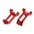 Traxxas Aluminium Hub Carriers (C-Hubs) with Threadlock 4Pcs - Red 10932-RED
